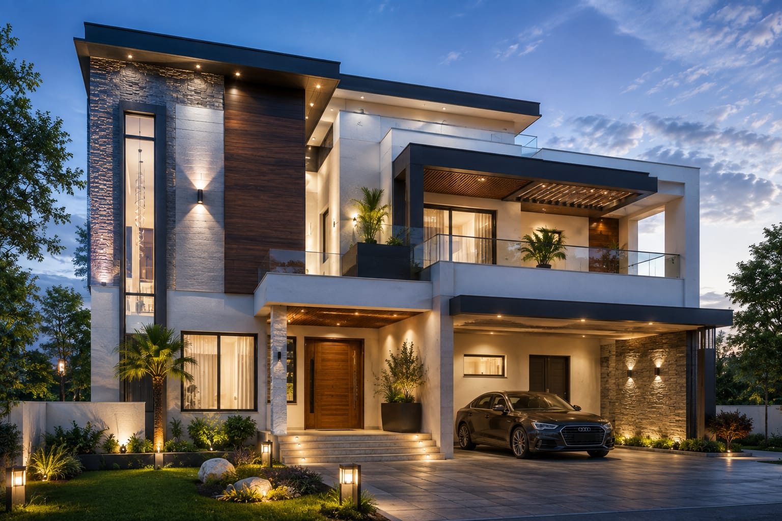 Completed construction project